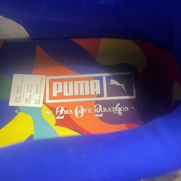 Puma Love Wins Sneakers Men’s 11.5 White Rainbow Pride Shoes 398576-01 Low Top main image 9
